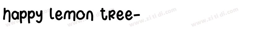 happy lemon tree字体转换